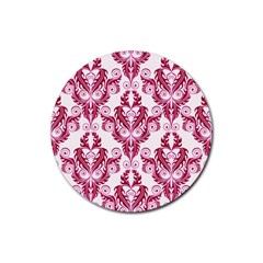 Great Vintage Pattern C Rubber Coaster (round)  by PatternFactory