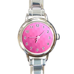 Wonderful Gradient Shades 5 Round Italian Charm Watch by PatternFactory