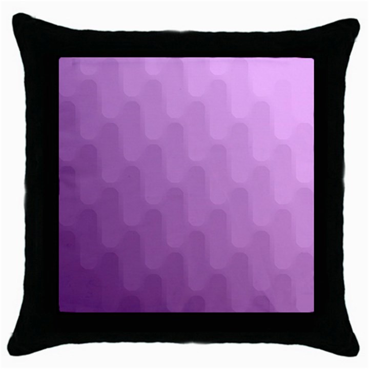 Wonderful Gradient Shades 4 Throw Pillow Case (Black)