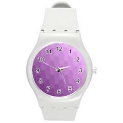 Wonderful Gradient Shades 4 Round Plastic Sport Watch (m) by PatternFactory