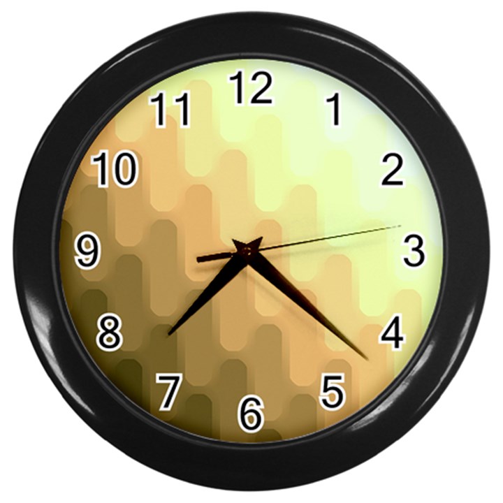 Wonderful Gradient Shades 6 Wall Clock (Black)