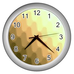 Wonderful Gradient Shades 6 Wall Clock (silver) by PatternFactory