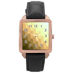 Wonderful Gradient Shades 6 Rose Gold Leather Watch  by PatternFactory