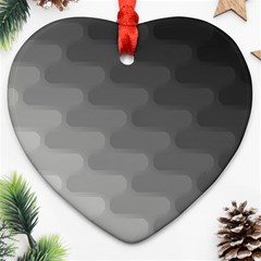 Wonderful Gradient Shades 2 Heart Ornament (two Sides) by PatternFactory