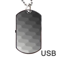 Wonderful Gradient Shades 2 Dog Tag Usb Flash (two Sides) by PatternFactory