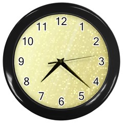 Jubilee Soft Golden Wall Clock (black) by PatternFactory