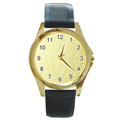 Jubilee Soft Golden Round Gold Metal Watch by PatternFactory