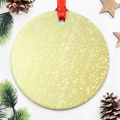 Jubilee Soft Golden Round Ornament (two Sides)