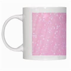 Jubilee Pink White Mugs by PatternFactory