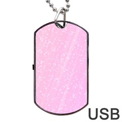 Jubilee Pink Dog Tag Usb Flash (one Side) by PatternFactory