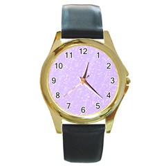 Jubilee Blue Round Gold Metal Watch by PatternFactory