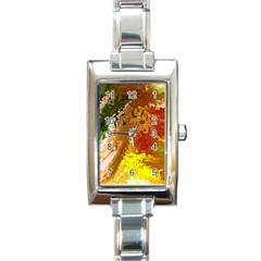 Fraction Space 3 Rectangle Italian Charm Watch by PatternFactory