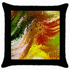 Fraction Space 3 Throw Pillow Case (black) by PatternFactory