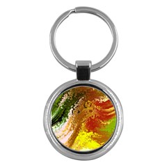 Fraction Space 3 Key Chain (round) by PatternFactory