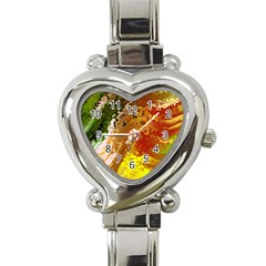 Fraction Space 3 Heart Italian Charm Watch by PatternFactory