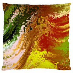 Fraction Space 3 Large Cushion Case (one Side) by PatternFactory