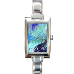 Fraction Space 2 Rectangle Italian Charm Watch by PatternFactory