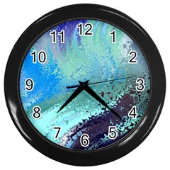 Fraction Space 2 Wall Clock (black) by PatternFactory