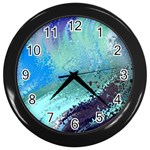 Fraction Space 2 Wall Clock (Black) Front