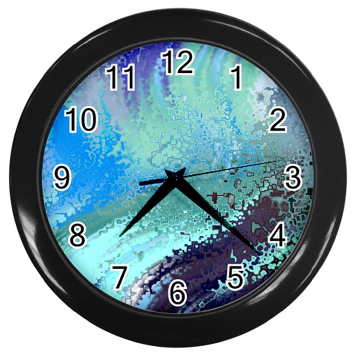 Fraction Space 2 Wall Clock (Black)