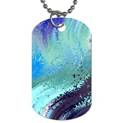 Fraction Space 2 Dog Tag (one Side) by PatternFactory