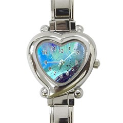 Fraction Space 2 Heart Italian Charm Watch by PatternFactory