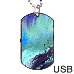 Fraction Space 2 Dog Tag Usb Flash (one Side) by PatternFactory