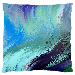 Fraction Space 2 Large Cushion Case (two Sides) by PatternFactory