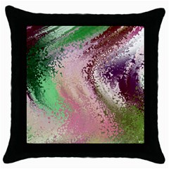 Fraction Space 1 Throw Pillow Case (black) by PatternFactory