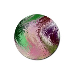 Fraction Space 1 Rubber Round Coaster (4 Pack)  by PatternFactory