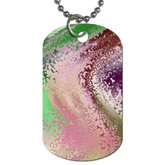 Fraction Space 1 Dog Tag (one Side) by PatternFactory