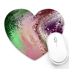 Fraction Space 1 Heart Mousepads by PatternFactory