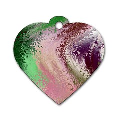 Fraction Space 1 Dog Tag Heart (one Side) by PatternFactory