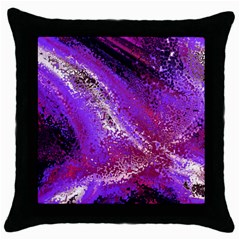 Fraction Space 4 Throw Pillow Case (black) by PatternFactory