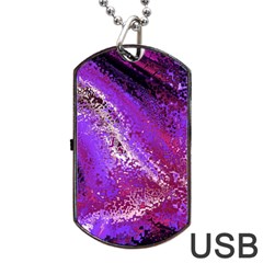 Fraction Space 4 Dog Tag Usb Flash (one Side) by PatternFactory