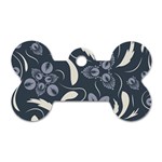 Folk flowers pattern  Dog Tag Bone (One Side) Front