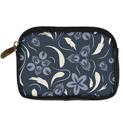 Folk Flowers Pattern  Digital Camera Leather Case by Eskimos