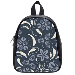 Folk Flowers Pattern  School Bag (small) by Eskimos