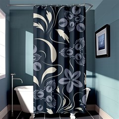 Folk Flowers Pattern  Shower Curtain 36  X 72  (stall)  by Eskimos