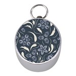 Folk flowers pattern  Mini Silver Compasses Front