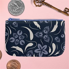 Folk Flowers Pattern  Large Coin Purse by Eskimos