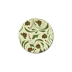 Folk Flowers Pattern  Golf Ball Marker by Eskimos