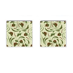 Folk Flowers Pattern  Cufflinks (square) by Eskimos