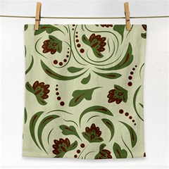 Folk Flowers Pattern  Face Towel by Eskimos