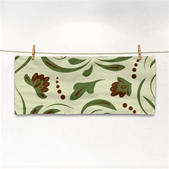 Folk Flowers Pattern  Hand Towel by Eskimos