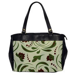 Folk Flowers Pattern  Oversize Office Handbag by Eskimos