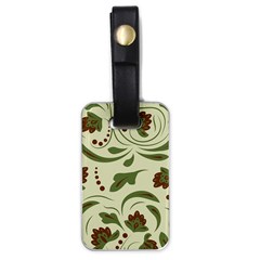 Folk Flowers Pattern  Luggage Tag (one Side) by Eskimos