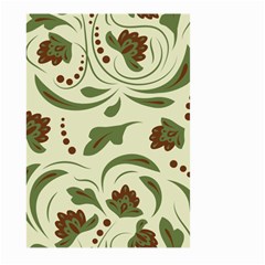 Folk Flowers Pattern  Large Garden Flag (two Sides) by Eskimos