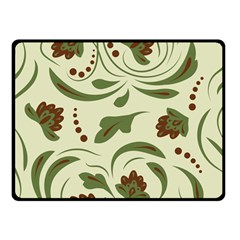 Folk Flowers Pattern  Double Sided Fleece Blanket (small)  by Eskimos