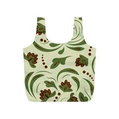 Folk Flowers Pattern  Full Print Recycle Bag (s) by Eskimos